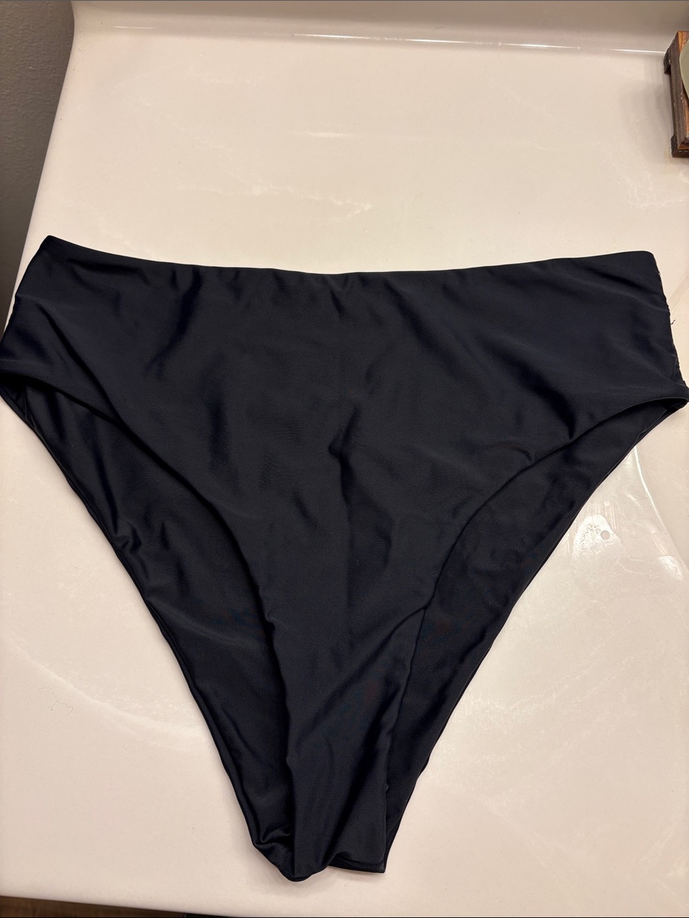 Women's High-Cut Bikini Bottoms - Black